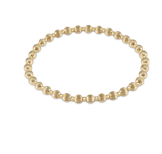 DIGNITY GRATEFUL PATTERN 4MM BEAD BRACELET