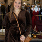 PHOENIX VELVET BUTTON UP MIDI