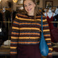 SOFT ROUND-NECK FAIR ISLE PATTERN SWEATER