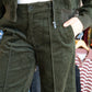 LIVERPOOL MID-RISE CROP WIDE LEG W PINTUCK
