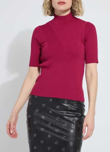 Benadette Short Sleeve Ribbed Top