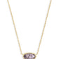 ELISA PENDANT NECKLACE GOLD PURPLE AMETHYST ONE SIZE