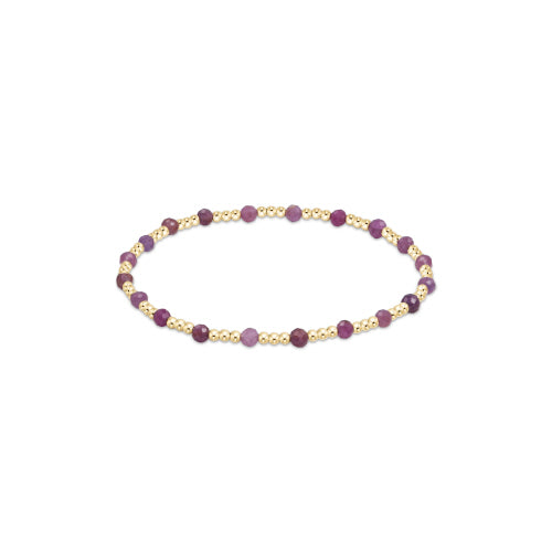 GOLD SINCERITY 3MM RUBY