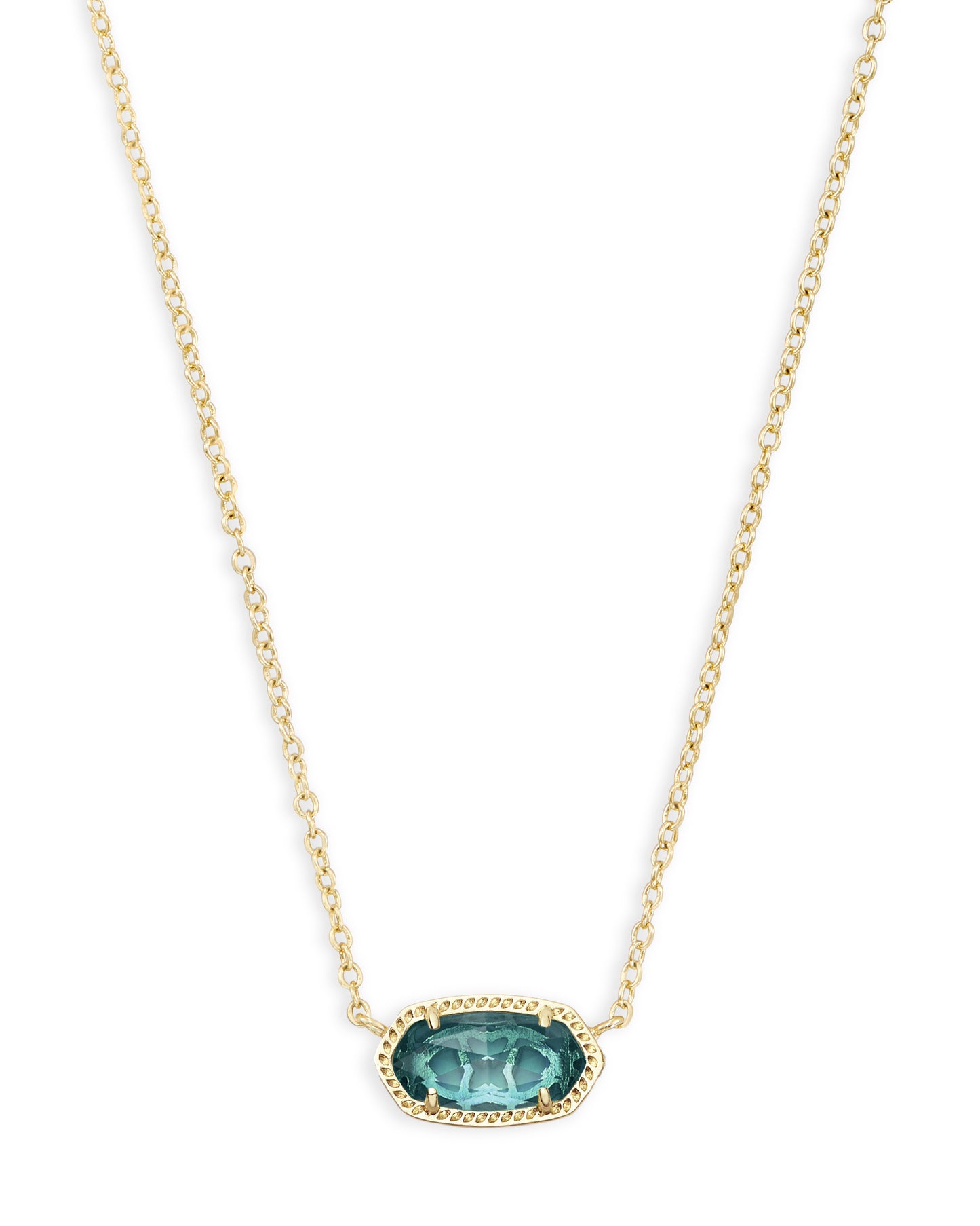 ELISA PENDANT NECKLACE GOLD LONDON BLUE ONE SIZE