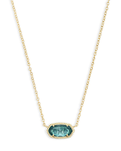 ELISA PENDANT NECKLACE GOLD LONDON BLUE ONE SIZE