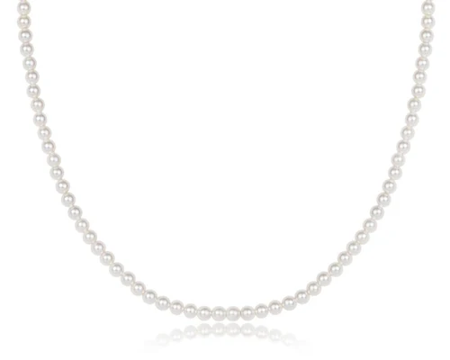 17" CHOKER CLASSIC PEARL 4MM BEAD